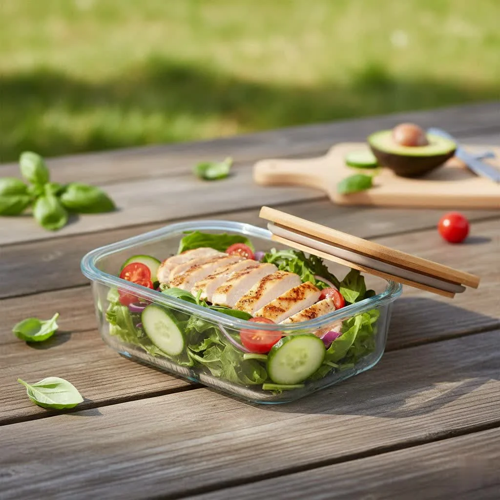 Insulated lunch container for hot food