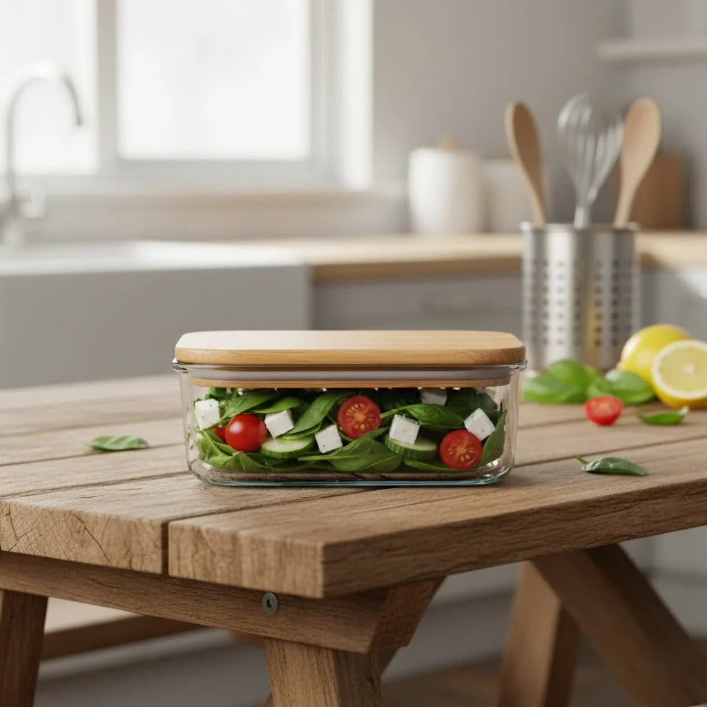 Heated food container with various compartments